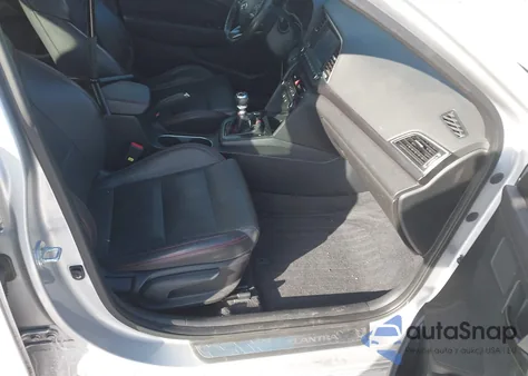 2018 Hyundai Elantra Sport from USA, damaged, VIN KMHD04LB5JU723306